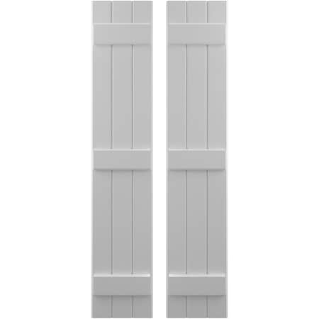 Ekena Millwork Americraft 3-Board (3 Batten) Exterior Real Wood Joined Board-n-Batten Shutters, ARW401BB311X57PRH ARW401BB311X57PRH